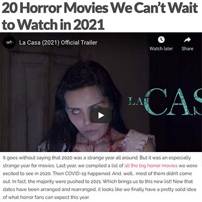 20 Horror Movies We Can’t Wait to Watch in 2021